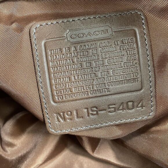 COACH Leather Cabin Weekender Duffle Bag Chocolate Brown No. L1S-5404 - Picture 2 of 16